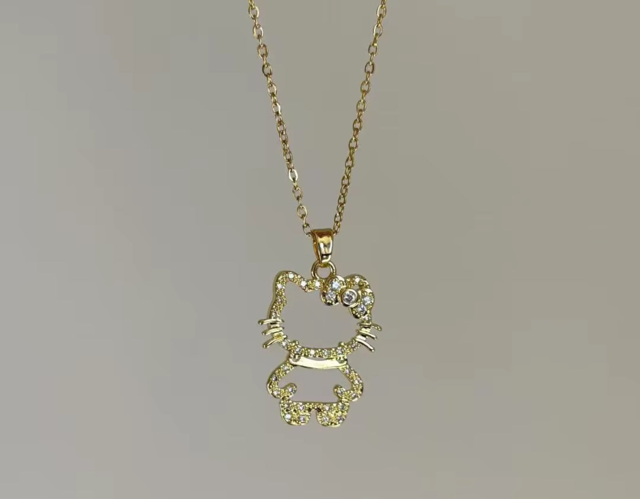 Hello Kitty Rhinestone necklace